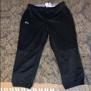 Black underarmour softball pants. Size medium